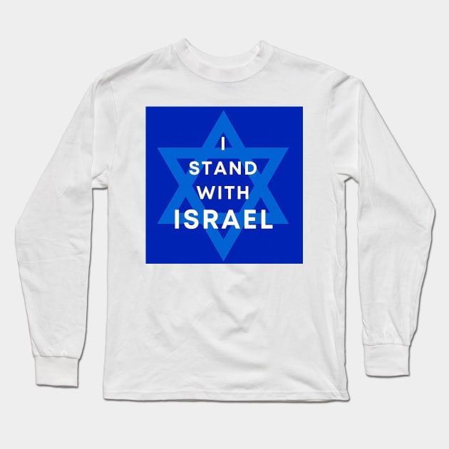 I stand with Israel Long Sleeve T-Shirt by DeVerviers